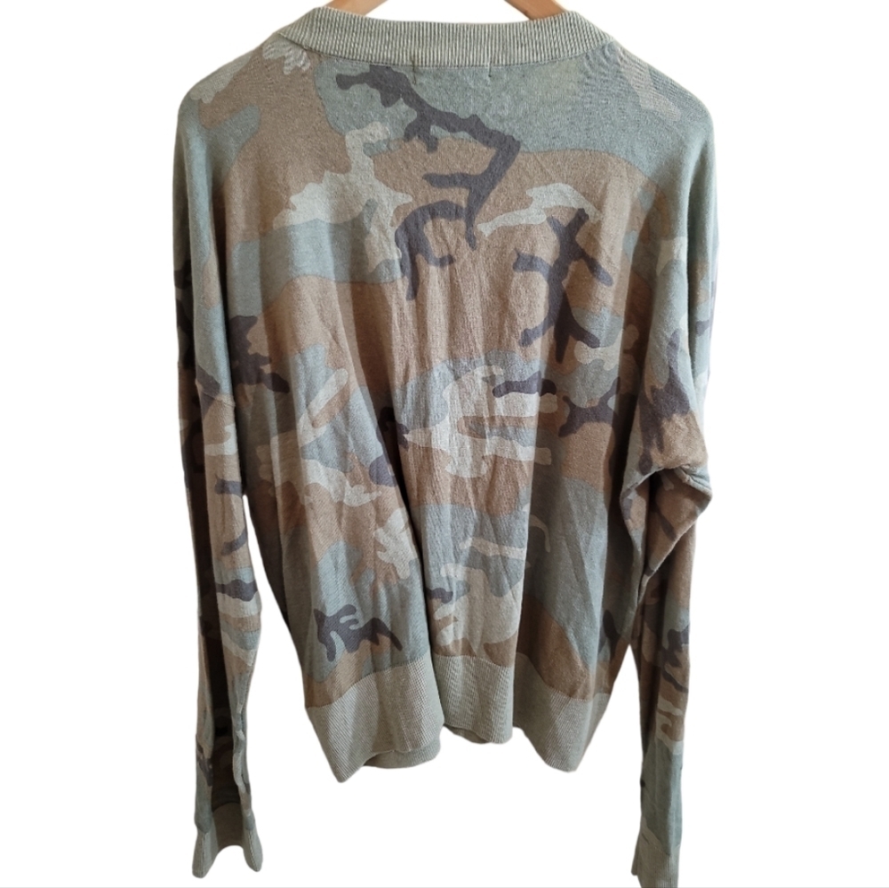 Sanctuary Camo Let's Hang Cardigan Large - Picture 3 of 6